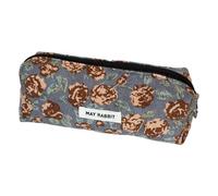 HUAJINGKEJI Stylish Multi-Purpose Corduroy Pouches for Pens Makeup Art Tools Long-Lasting Travel-Friendly Design Printed Pencil Pouch