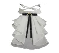 HUAJINGKEJI Tulle Ruffled Neck Collar Clown Choker Ruffle Collar Victorian Costume Collar