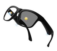 HUAJUN Intelligent Bluetooth Sunglasses with UV Colour Dyeing, One Click Response, Dual Microphone Noise Reduction, Ultra Long Life, Suitable for Outdoor, Cycling, Running, Mountain Hiking