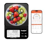 HUAJUN Smart Food Scale,Calorie Counting Nutrition Food Scale with Free App & Bluetooth, 0.1g High Precision Kitchen Scale, LED Display,Tracks 23 Nutrients for Calorie Control,Weight Loss &Fitness