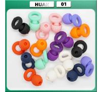 HUAK 8 Ear Tips in XS/S/M/L Quiet Ear Plugs for Noise Reduction - Super Soft, Reusable Hearing Protection for Sleep,Swim, Work 5sets-C
