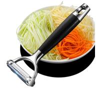 Huakai Julienne Peeler/Stainless Steel Blades Effortlessly Handle Cabbage, Potatoes, Apples, Carrots, and all kinds of Vegetables. Their Sharp, Smooth Cuts Instantly Reduce Prep Time.