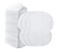 Huakaile 100 Pcs Underarm Sweat Pads, Lightweight Armpit Sweat Pads for Women Men Cloth Dresses, Absorbent Under Arm Sweating Guards Protection Shields Self-adhesive Non Visible