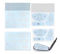 Huakaile 200 Pieces Golf Impact Tape for Iron, Reusable Foresight Golf Club Stickers for Wood & Fairway Clubs, High Resolution Swing Training Feedback Golf Aids Labels for Driving Range Home