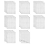 Huakaile 24 Pieces A4 Size Iron-on Transfer Paper, Fusible Double Sided Adhesive Sheets, Press-on Iron on Adhesive Sheets for Fabric Hot Melt Interfacing Fabric Patches Sewing Bond