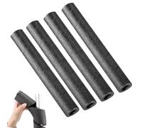 Huakaile 4 Pieces 15.74" Pipe Insulation Foam Tube Hollow, Soft Bright Black Pool Noodles Foam, Multi-Purpose Pipe Protection Wrap Tubing for Water Pipe Round Core Swimming Pool Handle