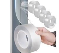 Huakaile 4 Roll Window Weather Sealing Tape 2IN x 66FT, Weatherproofing Draft Insulation Tape Stopper, Removable Window Sill Protector, Door Window Sealer for Winter Block Cold Air