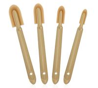 Huakaile 4 Size Set Rubber Caulking Tool, Premium Smooth Caulking Spatula Tool, Sealant Caulk Finishing Tool, Grout Applicator Tool for Tile Spreader Brick Skirting Kitchen Bathroom (4 Pack)