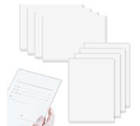 Huakaile 9 Pieces Hard Clear Page Protectors 8.5" x 11", Protective Sleeves for Paper Sheet Document Holder Photo Poster, Waterproof Birth Certificate Protector Covers