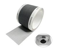 Huakaile Floor Drain Sticker 2 In x16 Ft, Self-Adhesive Hair Drain Catcher Mesh Stickers, DIY Drain Cover For Linear Shower Drains Bathroom Bathtub Kitchen Sink (1 Roll)