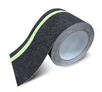 Huakaile Glow in the Dark Tape Anti Slip Grip Tape, 3.93" x 16.4Ft luminous reflective Tape, Waterproof Non Skid Traction Tape Strips for Outdoors Steps Indoor Stairs Treads Ladder Floor