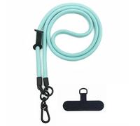 Huakaile Phone Lanyard Strap Universal Adjustable Detachable Nylon Blue Classic Cell Phone Lanyard Neck Strap with Hook Wrist Strap with Phone Patch for Most Smartphones