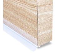 Huakaile T-Shaped Clear Door Draft Stopper Blocker, 19.6 Ft x 1.3" Silicone Weather Stripping Window Seal Strips, Self-Adhesive Waterproof Shower Door Bottom Sweep for Insulation Gap