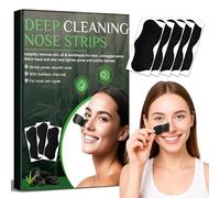 HuakChai Blackhead Remover Strips, 80 Pcs Charcoal Nose Strips for Deep Cleansing, Nose Pore Strips for Blackhead Removal and Unclogging Pores, Suitable for All Skin Types, for Men and Women