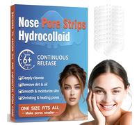 HuakChai Nose Strips - Deep Cleansing Blackhead Remover Nasal Strips, 20Pcs Hydrocolloid Pore Strips for Unclog and Shrink Pores, Absorbs Oil & Removal Acne, Nose Strips Blackhead for All Skin Types