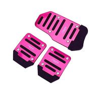 HUAKU 3Pcs Manual Transmission Car-styling Auto Vehicle Non-slip Pedal Aluminium Alloy Car Pedal Cover Set Car Foot Treadle Cover Pad (Color : Purple)
