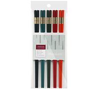 HuaLan Fiberglass Reusable Chopsticks Set Dishwasher-Safe Household/Restaurant Chopsticks 5 Pairs