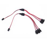 HUALAND 2pcs 30cm 3pin SM Splitter JST Connector 1 Female to 3 Male Extension Cable for WS2812B WS2811 SK6812 LED Strip Lights