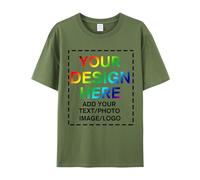 huale POD Custom Your Own Shirts with Photo Text & Logo for Men Women