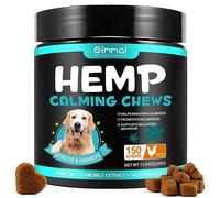 HUALIJIA Calming Treats For Dogs, 150 Count Hemp Calming Chews for Dogs - Reduce Stress Relief, Separation, Barking, Fireworks, Thunderstorms - 100% Natural Ingredients Dogs Calming Treats (Chicken)