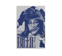 Hualishup Billie Poster Eilish Music Vintage Music Posters for Room Aesthetic Canvas Wall Art Bedroom Decor12x18inch(30x45cm)