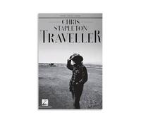 Hualishup Chris Poster Stapleton Music Vintage Music Posters for Room Aesthetic Canvas Wall Art Bedroom Decor08x12inch(20x30cm)