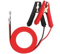 HuaLiSiJi Battery Crocodile Clips 12V 24V Car Battery Charger Clips 20A for Charger with Flat Electrical Connector 6.3mm, for Car Battery Charging Or Other Equipment (2m)