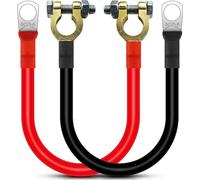 HuaLiSiJi Battery Inverter Cable Battery Cables 12V 24V Heavy Duty 25mm² 3AWG Battery Connection Cable,for Auto, Truck, Solar, Marine, Motorcycle (3AWG 30cm)