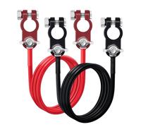HuaLiSiJi Battery Inverter Cable Battery Cables 12V Heavy Duty 10AWG Battery Connection Cable,for Auto, Truck, Solar, Marine, Motorcycle (10AWG 1m)
