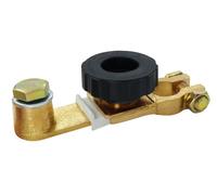 HuaLiSiJi Car Battery Isolator Switch 12V 24V Battery Disconnect Switch, Pure Copper Material, with Button, Suitable for All Cars (Black)