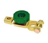 HuaLiSiJi Car Battery Isolator Switch 12V 24V Battery Disconnect Switch, Pure Copper Material, with Button, Suitable for All Cars (Green)