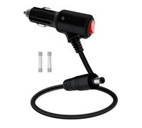 HuaLiSiJi DC Car Charger Cable 12V 24V DC 5.5mm x 2.1mm Car Cigarette Lighter Power Plug With Switch On Off with LED Light for GPS, Camera, LED Strip (1m)