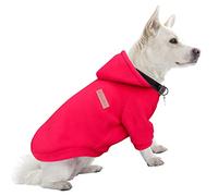 HuaLiSiJi Dog Hoodie Dog Sweatshirt Elasticity Fabric is Quite Comfortable, Soft and Warm for the Animal and Easy to Wear (Red, XL)