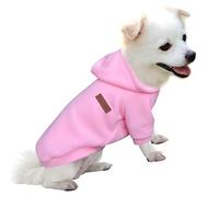 HuaLiSiJi Dog Hoodie Dog Sweatshirt Elasticity Fabric is Quite Comfortable, Soft and Warm for the Animal and Easy to Wear (Pink, S)