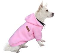 HuaLiSiJi Dog Hoodie Dog Sweatshirt Elasticity Fabric is Quite Comfortable, Soft and Warm for the Animal and Easy to Wear (Pink, XL)