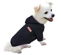 HuaLiSiJi Dog Hoodie Dog Sweatshirt Elasticity Fabric is Quite Comfortable, Soft and Warm for the Animal and Easy to Wear (Black, S)
