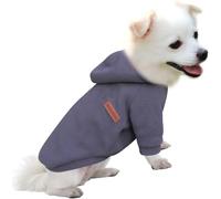 HuaLiSiJi Dog Hoodie Dog Sweatshirt Elasticity Fabric is Quite Comfortable, Soft and Warm for the Animal and Easy to Wear (Gray, XS)