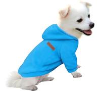 HuaLiSiJi Dog Hoodie Dog Sweatshirt Elasticity Fabric is Quite Comfortable, Soft and Warm for the Animal and Easy to Wear (Blue, XS)