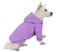 HuaLiSiJi Dog Hoodie Dog Sweatshirt Warm and Lightweight, With a Soft Texture, Elasticity Easy to Wear and Bright Colors (Purple, L)