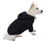 HuaLiSiJi Dog Hoodie Dog Sweatshirt Warm and Lightweight, With a Soft Texture, Elasticity Easy to Wear and Bright Colors (Black, S)