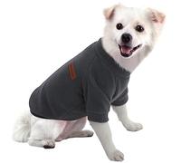 HuaLiSiJi Dog Jumper Dog Hoodie Puppy Fleece Jumper Chihuahua Clothes, Elasticity Softness Comfort and Warmth Easy to Take On and Off, Colour Vibrant (Gray, S)