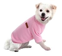 HuaLiSiJi Dog Jumper Dog Hoodie Puppy Fleece Jumper Chihuahua Clothes, Elasticity Softness Comfort and Warmth Easy to Take On and Off, Colour Vibrant (Pink, XL)