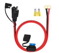 HuaLiSiJi SAE to O Ring Cable 14AWG 20A SAE to Battery Cable with Fuses 12V 24V, for Car Battery Charging Or Other Equipment (0.5m/1.6ft)