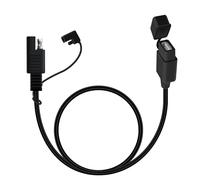HuaLiSiJi SAE to USB Cable 18AWG 5V 2.1 A Waterproof Motorcycle USB Charge with SAE 2 pin Adapter for Phone, Tablet, GPS Charger (Port 1, 1 m)
