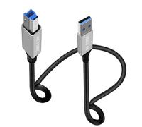 HuaLiSiJi USB 3.0 Printer Cable Super Speed 5Gbps USB 3.0 Type A to B Male Cable for Scanner, External Hard Drives, Multifunction Printers etc (Typ A, 1 m)