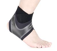 Hually Ankle brace, 1 Pair Ankle support with Adjustable Breathable and Comfortable, Ankle Wrap Ideal for Man and Women,Elastic Nylon Materia Ankle Straps for Sport Sprains Fatigue One Size fit all