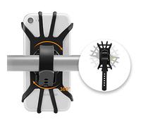 Hually Bike Phone Holder,360° Rotatable Bike Phone Mount Compatible for 4.7" to 5.8" Smartphone,Silicone Bicycle Motorcycle Phone Mount for iPhone XR Max /6S/7/8, Galaxy S10+/S10S9+/S9/S8, Huawei