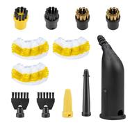 Huamai Trade 12-Piece Steam Cleaner Replacement Accessories Set Compatible with Karcher SC1, SC2, SC3, SC4, SC5 - Includes Curved Nozzle, Microfiber Cloth & Hand Nozzle