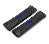 huameizxf 2 Pcs Car Seat Belt Pads, for Hyun-dai i10 Fiber Leather Shoulder Protector Cover Adults Kids Travel Cushion Harness Pads Auto Interior Accessories (Blue)