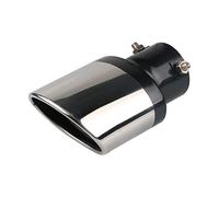 Huamengyuan Cola de Escape63 mm Silenciador de puntas de escape Puntas de Escape Silenciador de Acero Inoxidable Tubería de Escape del Coche Tubo de escape de garganta de cola de coche Terminales de